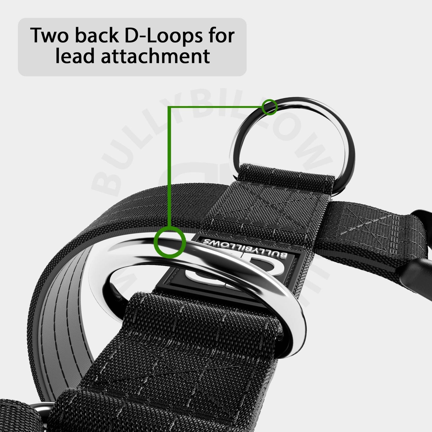 TRI-Harness® | Anti-Pull, Adjustable & Durable - Dog Trainers Choice - Black v2.0