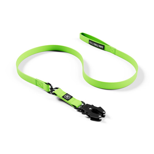 1.4m Lighter Swivel Billowthane Combat Lead | Anti-Tangle & Secure Clip | Waterproof | Neon Green