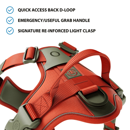 Anti Pull Hurricane Harness Lighter | With Handle - Burnt Orange X Khaki