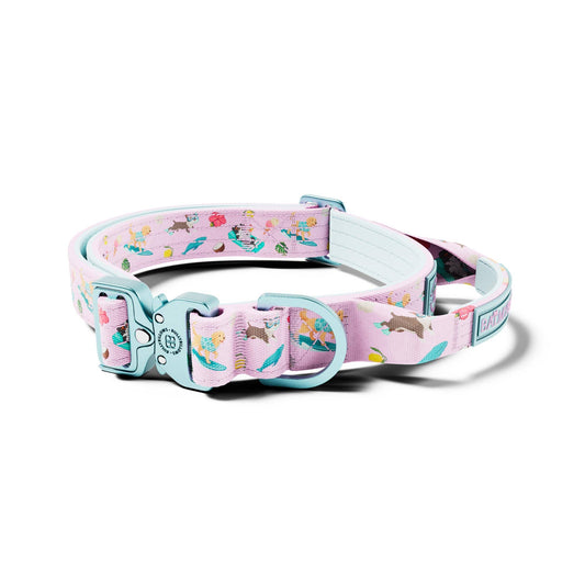 2.5cm Lighter Combat® Collar | With Handle & Secure Clip - BalmyBillows Pink
