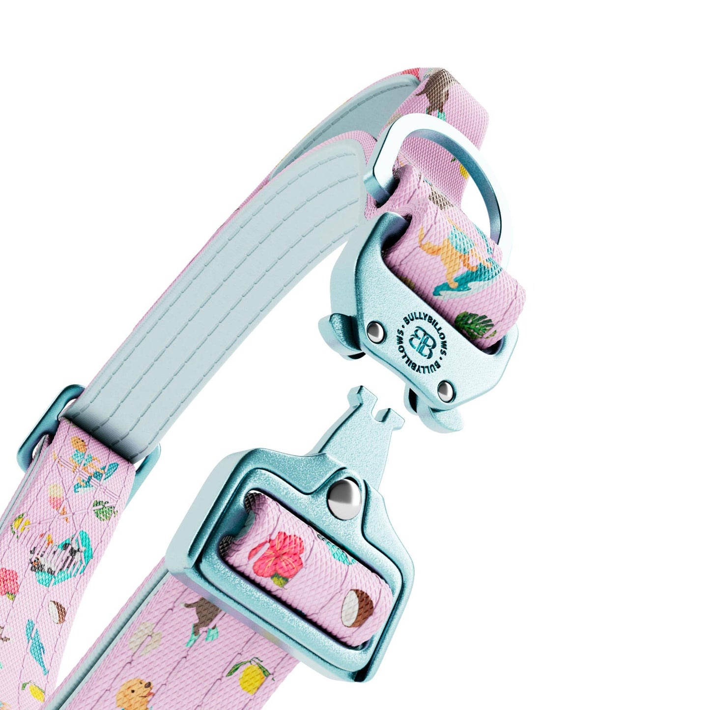 2.5cm Lighter Combat® Collar | With Handle & Secure Clip - BalmyBillows Pink