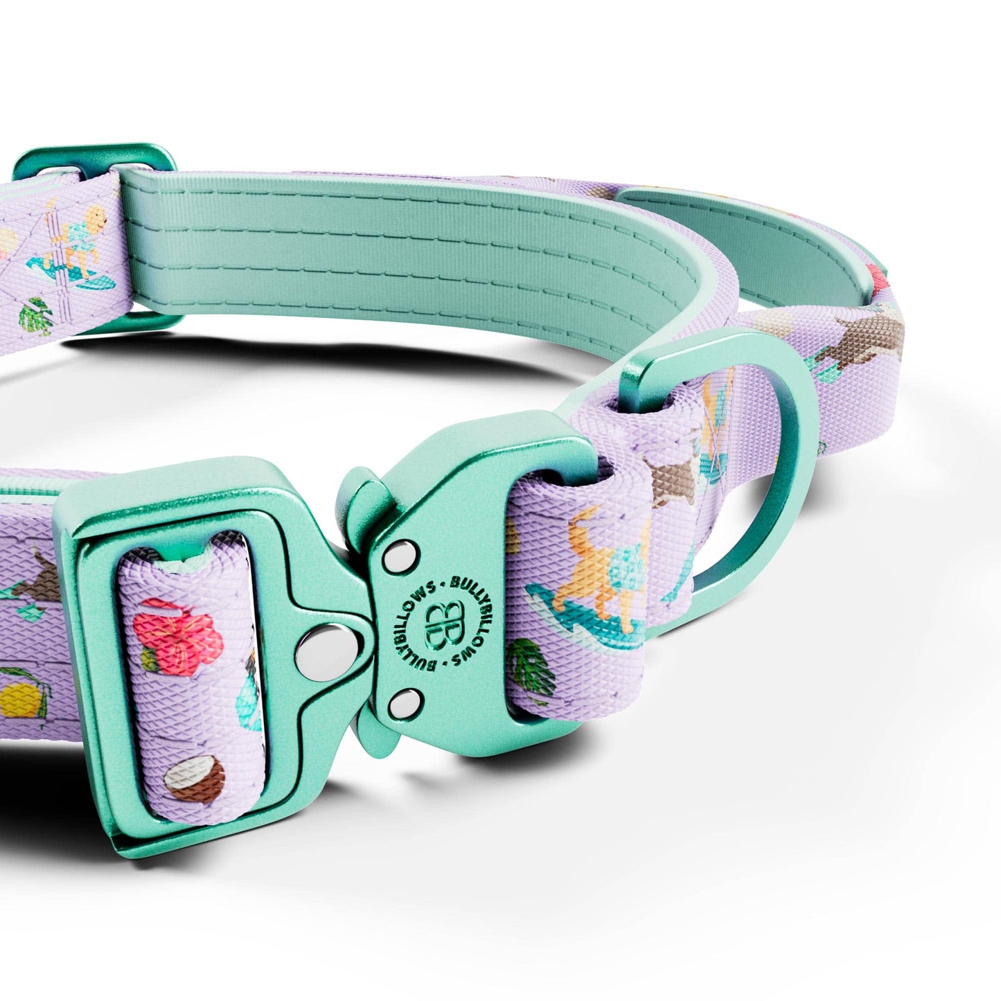 2.5cm Lighter Combat® Collar | With Handle & Secure Clip - BalmyBillows Purple