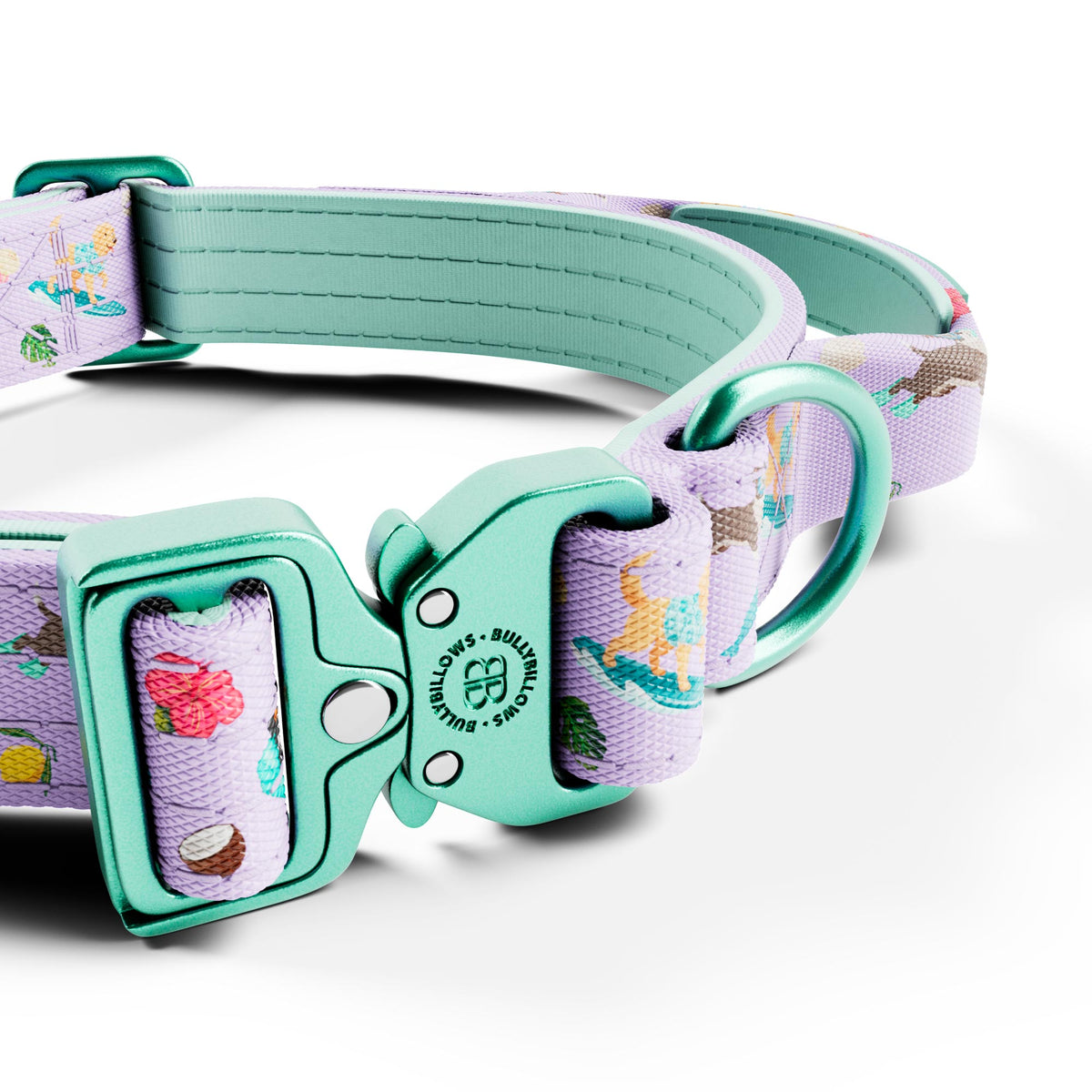 2.5cm Lighter Combat® Collar | With Handle & Secure Clip - BalmyBillows Purple