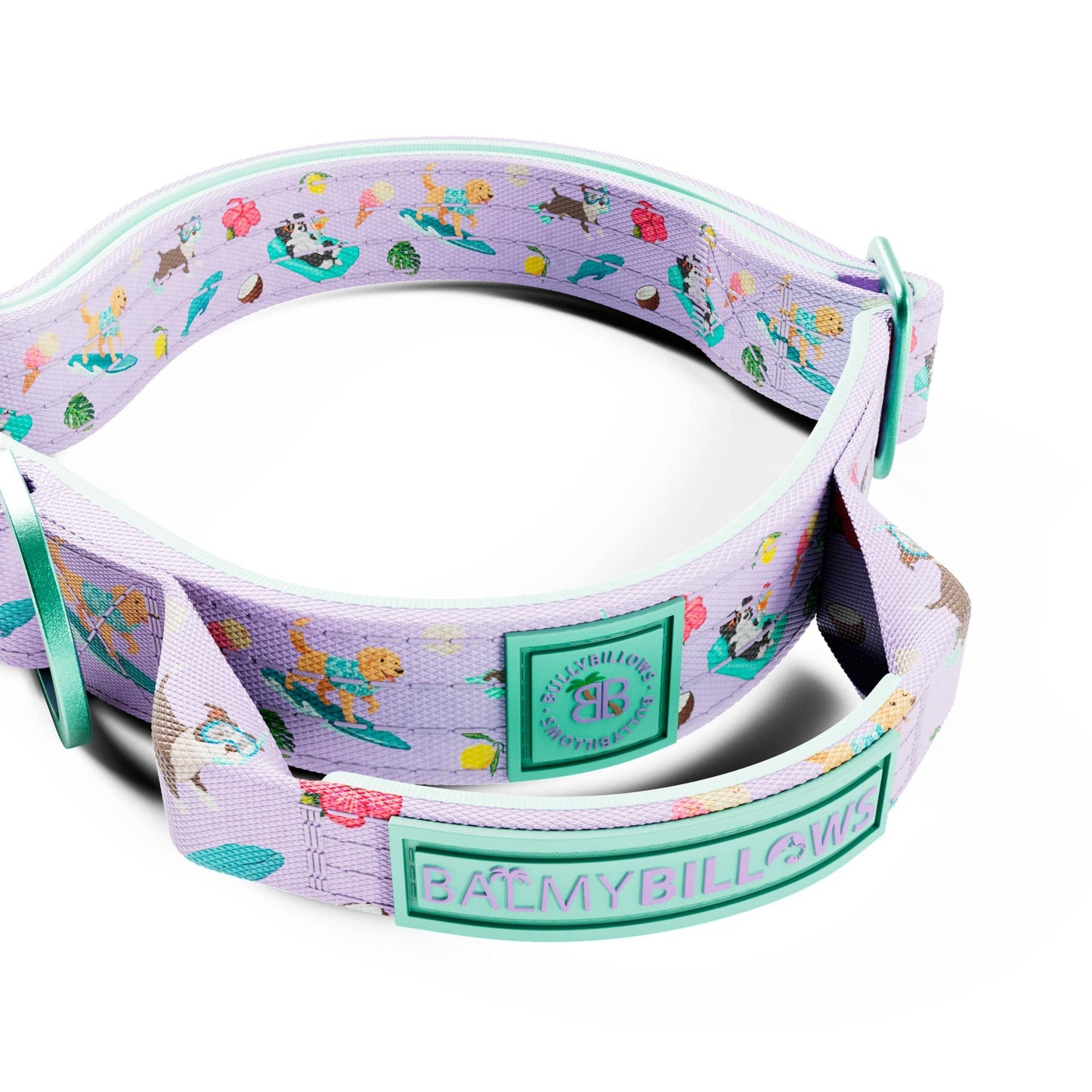 2.5cm Lighter Combat® Collar | With Handle & Secure Clip - BalmyBillows Purple
