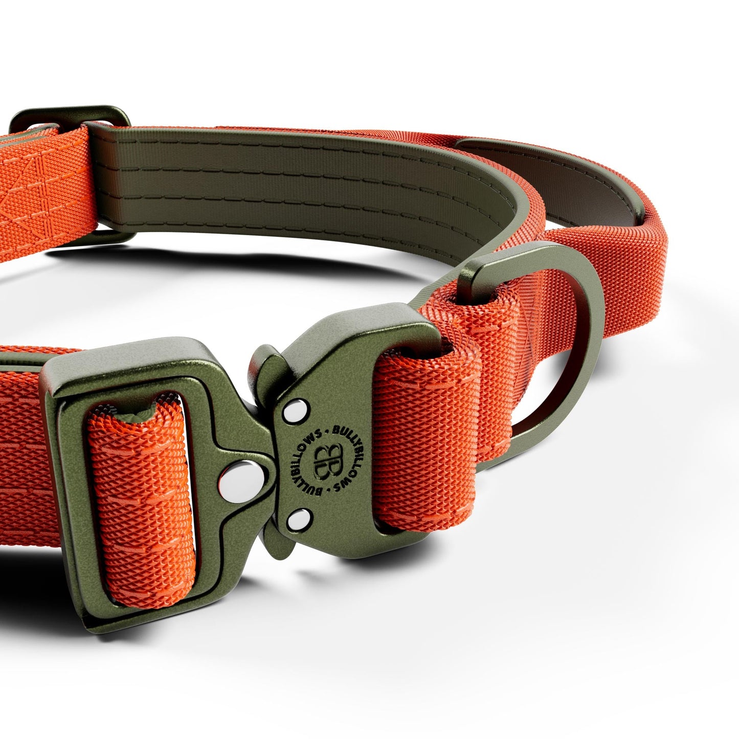 2.5cm Lighter Combat® Collar | Handle & Rated Clip - Burnt Orange X Khaki