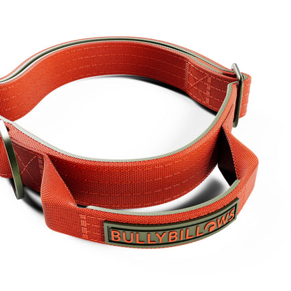 2.5cm Lighter Combat® Collar | Handle & Rated Clip - Burnt Orange X Khaki