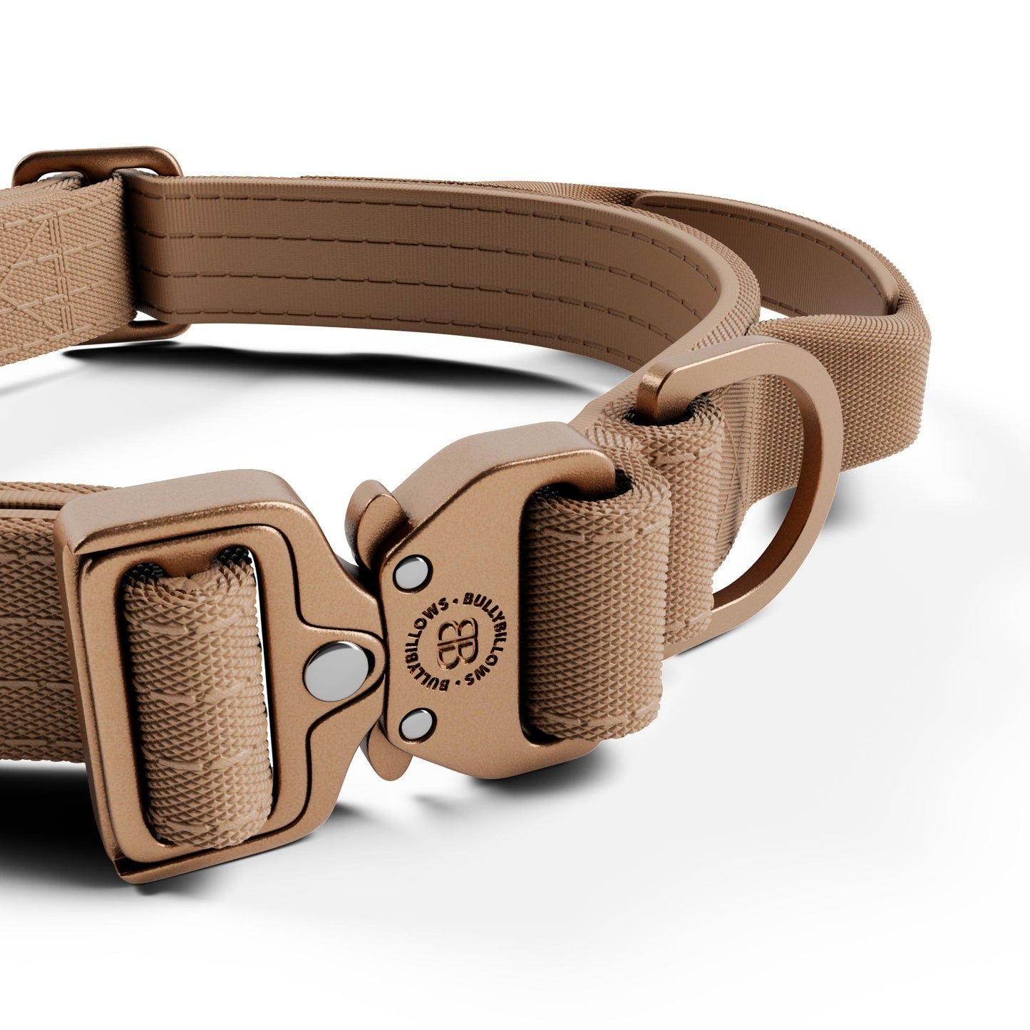2.5cm Lighter Combat® Collar | Handle & Rated Clip - Tan x Tan