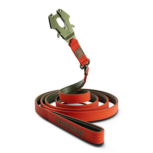 3M Lighter Swivel Combat Lead | Anti-Tangle & Secure Clip - Burnt Orange x Khaki