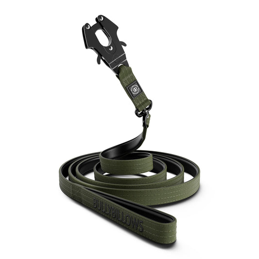 3m Swivel Combat Lead | Anti-Tangle & Secure Clip - Khaki