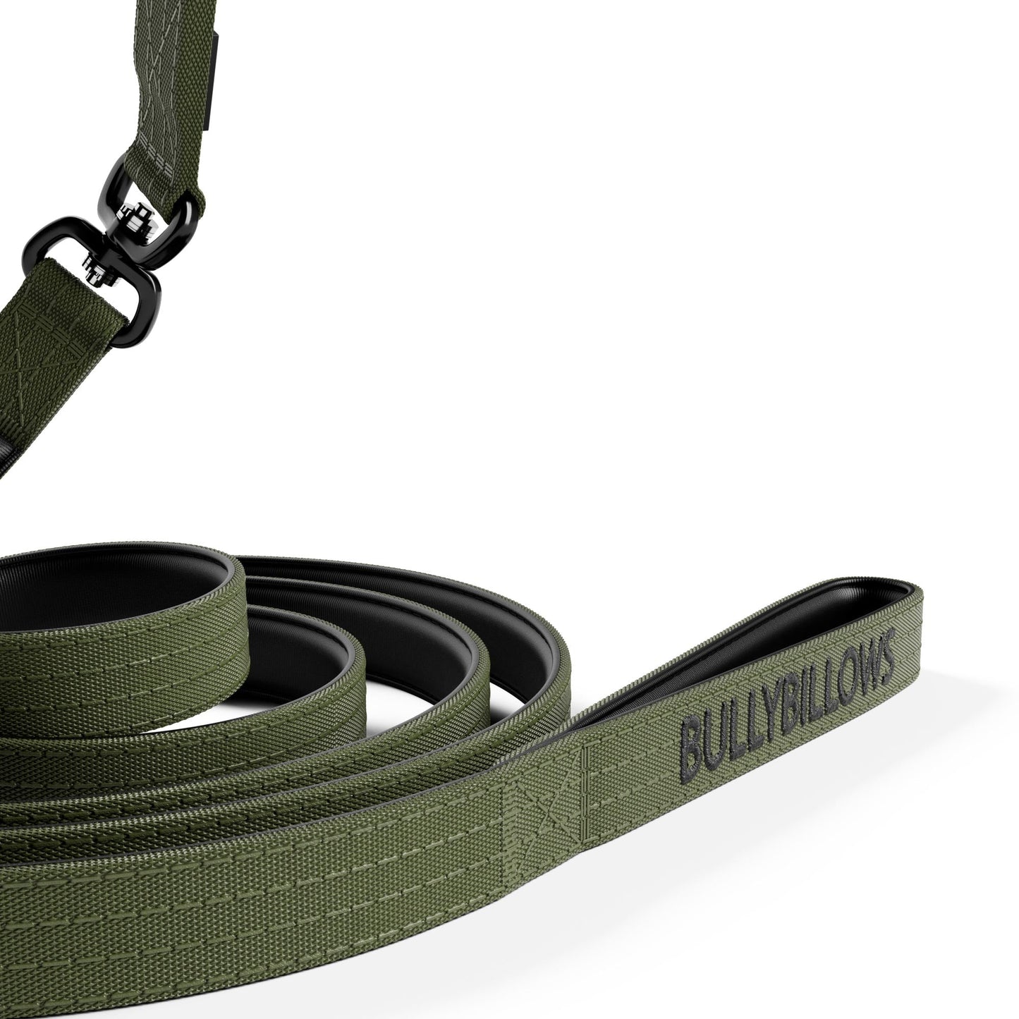 3m Swivel Combat Lead | Anti-Tangle & Secure Clip - Khaki