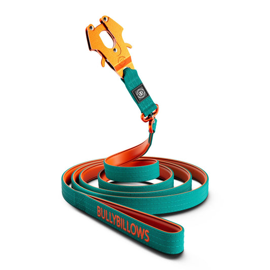 3M Lighter Swivel Combat Lead | Anti-Tangle & Secure Clip - Turquoise x Orange