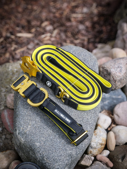 3M Lighter Swivel Combat Lead | Anti-Tangle & Secure Clip - Black X Yellow