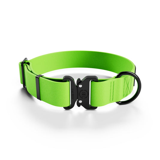 4cm Combat Billowthane® Collar | Waterproof | Neon Green