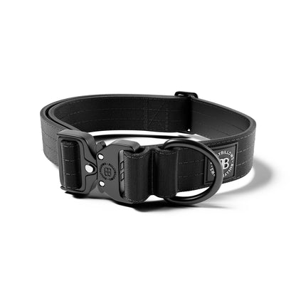 4cm Lighter Combat® Collar | No Handle & Secure Clip - Black X Black