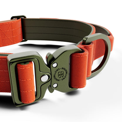 4cm LIGHTER Combat® Collar | With Handle Rated Clip - Burnt Orange X Khaki