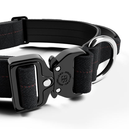 4cm Tweed Combat® Collar | With Handle & Rated Clip -  Charcoal Black