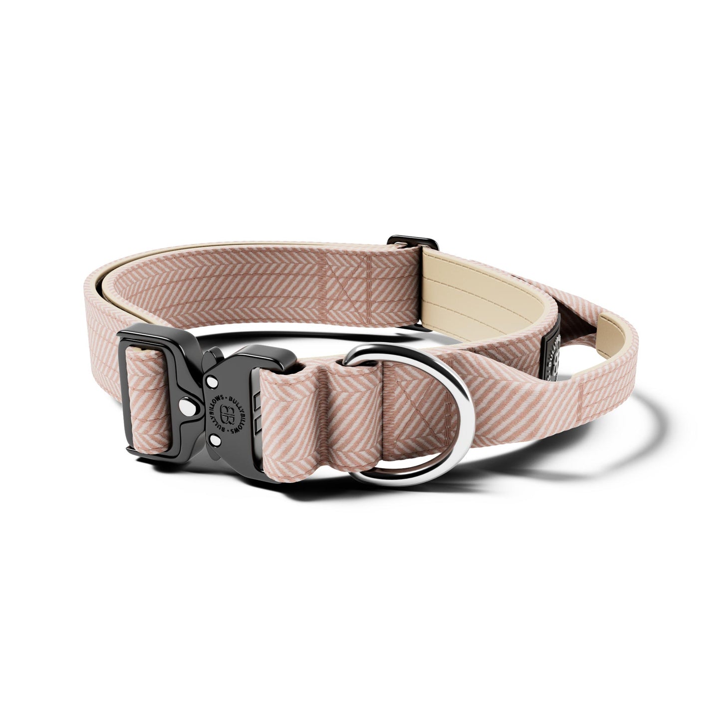 4cm Herringbone Combat® Collar | With Handle & Rated Clip - Elegant Cream