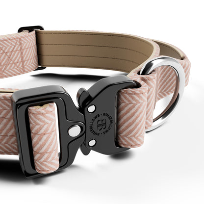 4cm Herringbone Combat® Collar | With Handle & Rated Clip - Elegant Cream