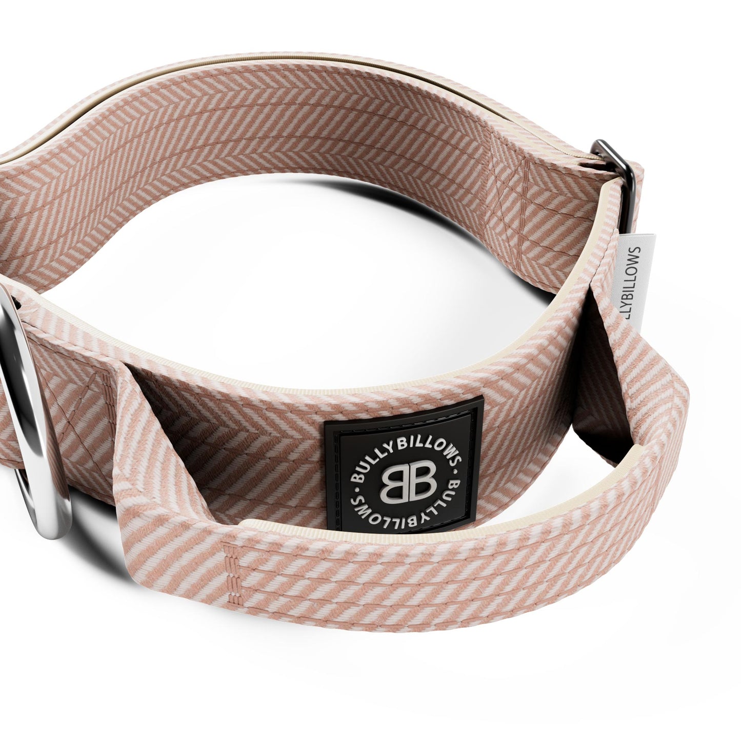 4cm Herringbone Combat® Collar | With Handle & Rated Clip - Elegant Cream