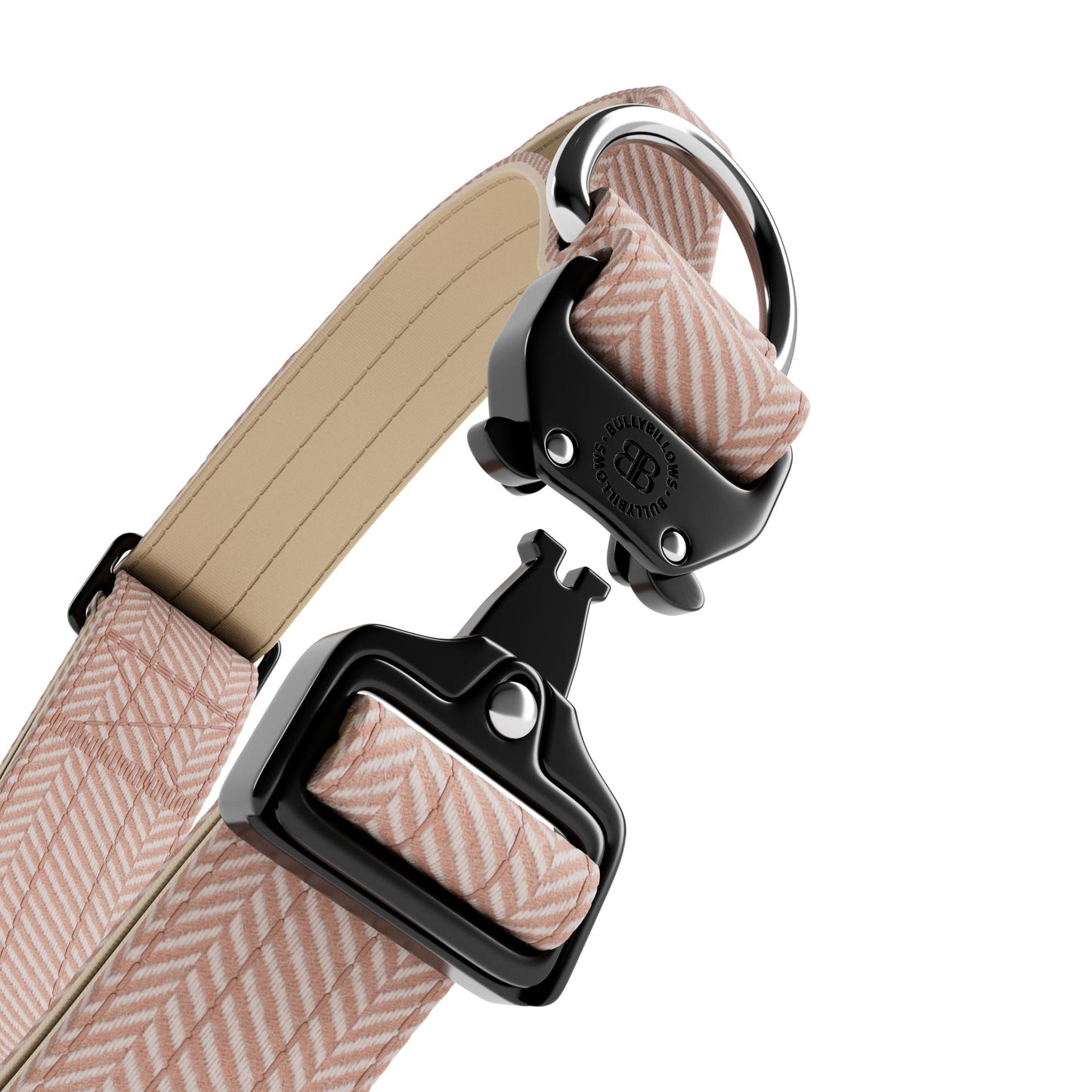 4cm Herringbone Combat® Collar | With Handle & Rated Clip - Elegant Cream
