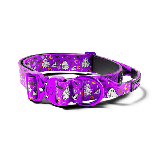 4cm Lighter Combat® Collar | With Handle & Secure Clip - Halloween BooBillows - Purple