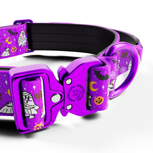 4cm Lighter Combat® Collar | With Handle & Secure Clip - Halloween BooBillows - Purple