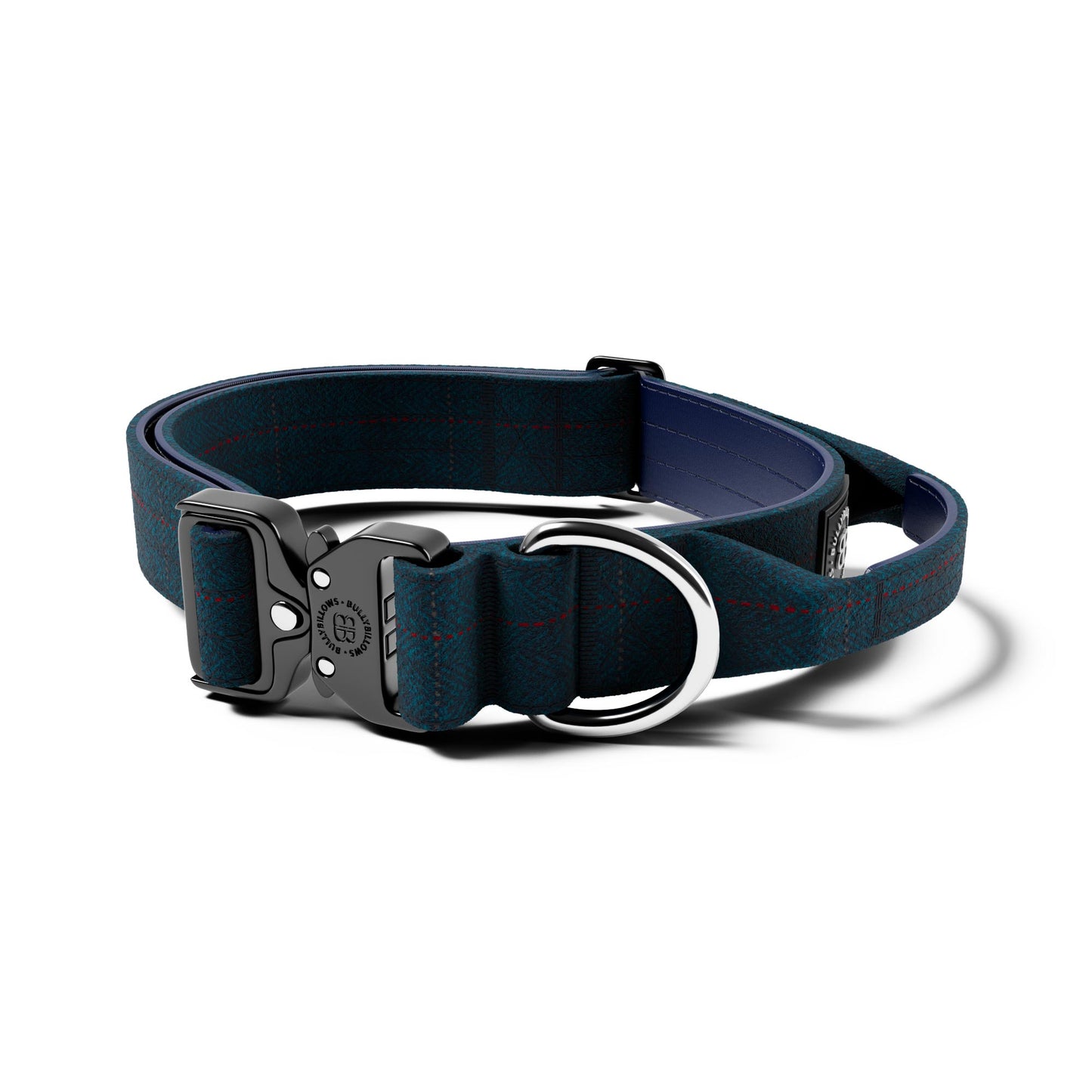 4cm Tweed Combat® Collar | With Handle & Rated Clip - Midnight Blue