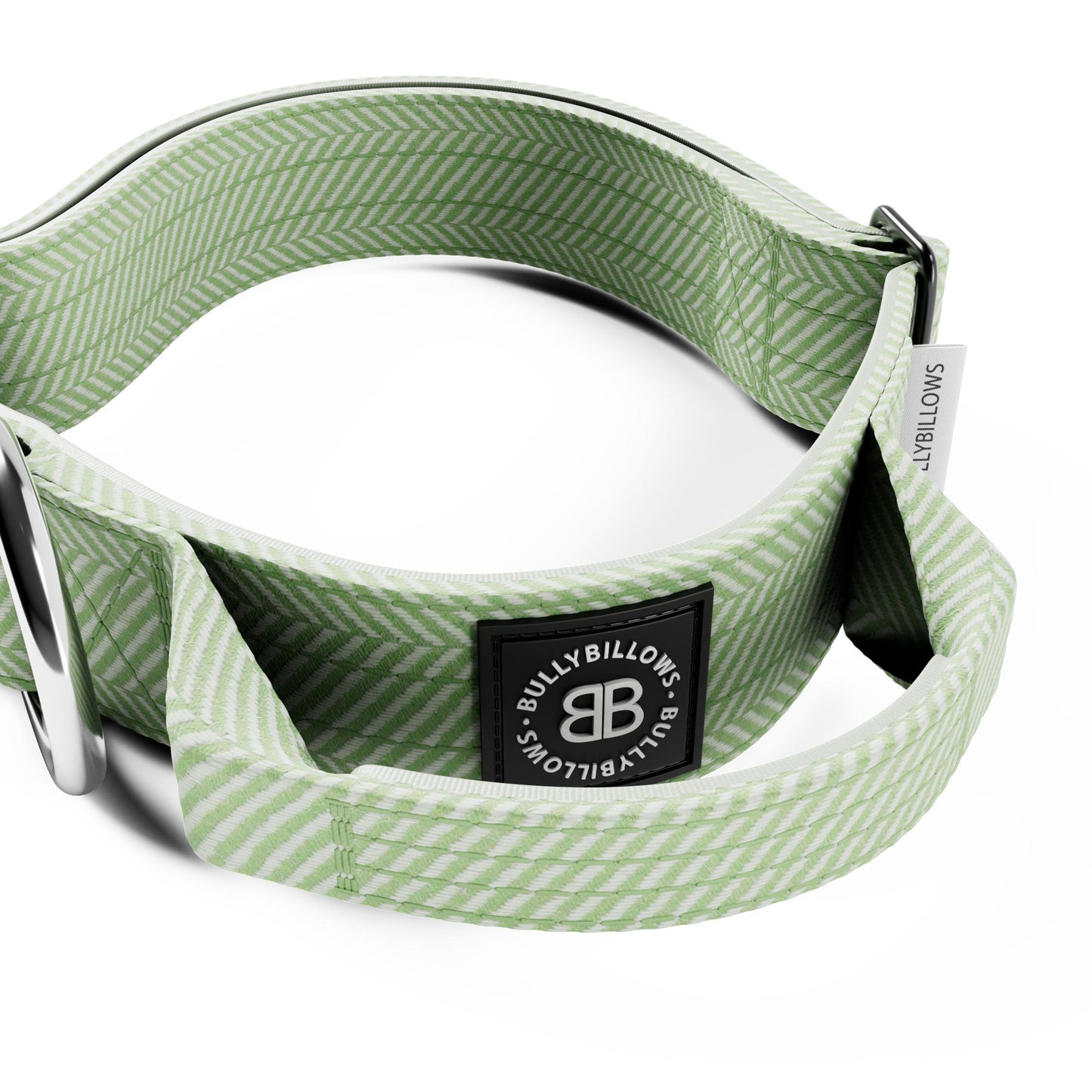 4cm Herringbone Combat® Collar | With Handle & Rated Clip - Mint Green