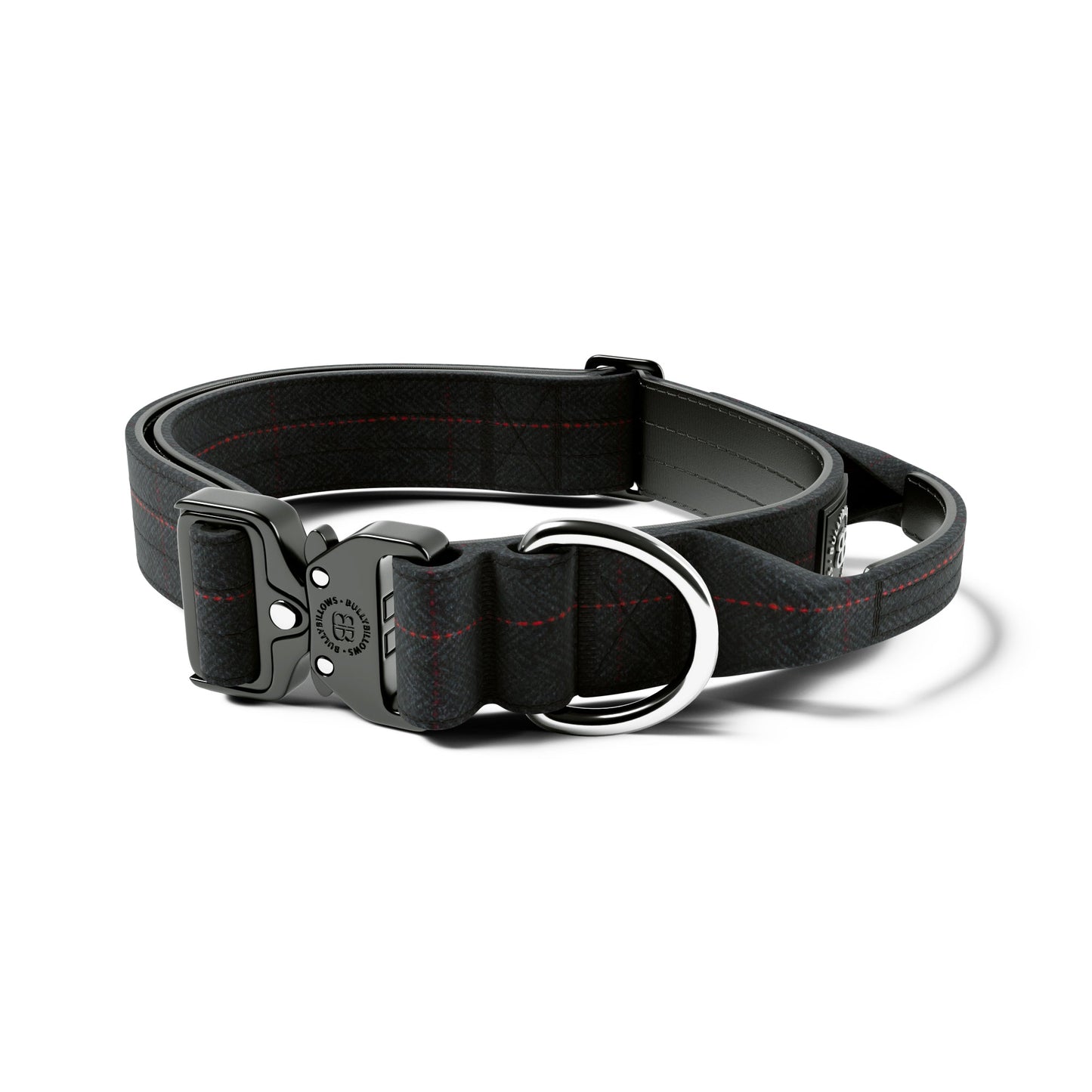 4cm Tweed Combat® Collar | With Handle & Rated Clip -  Charcoal Black