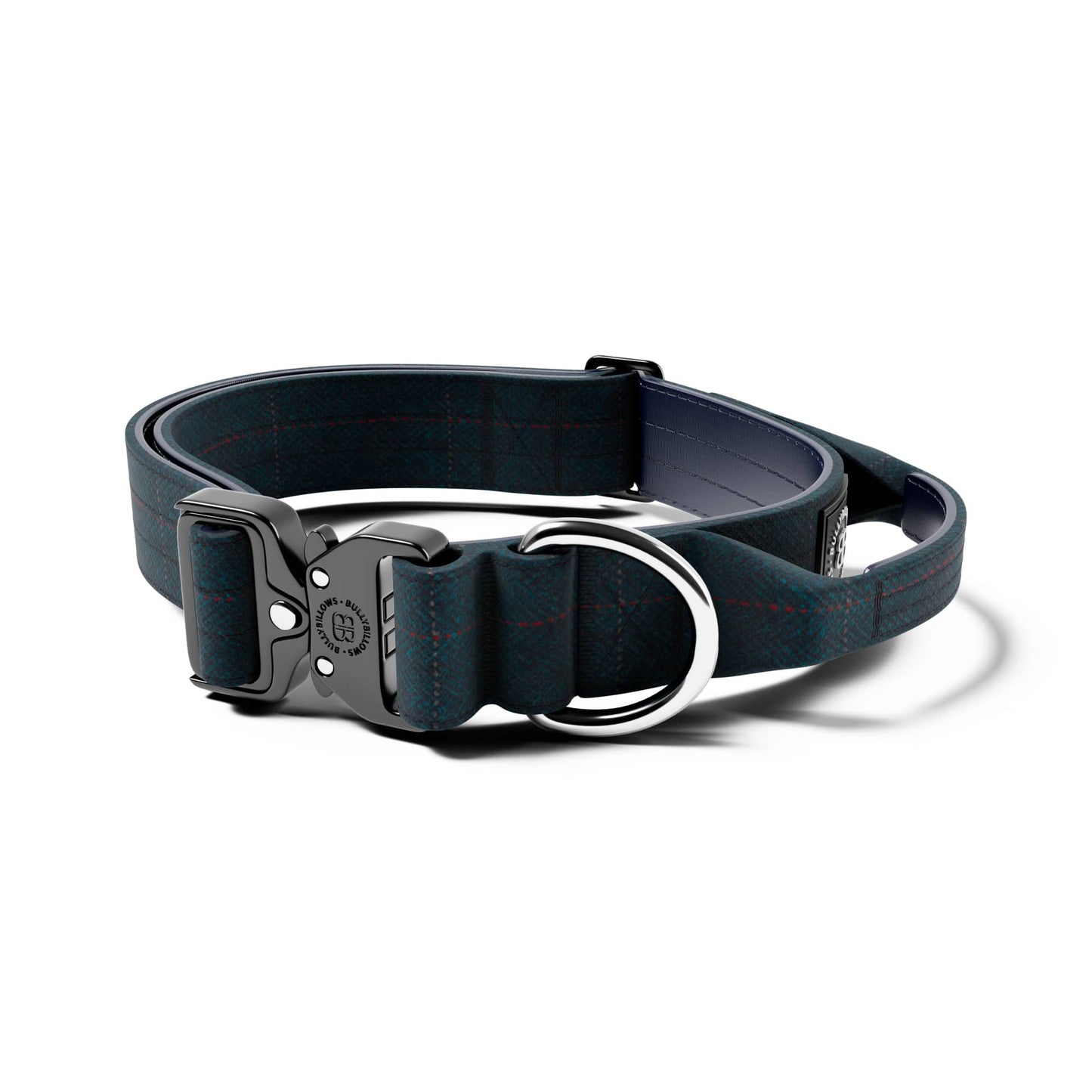 4cm Tweed Combat® Collar | With Handle & Rated Clip - Midnight Blue