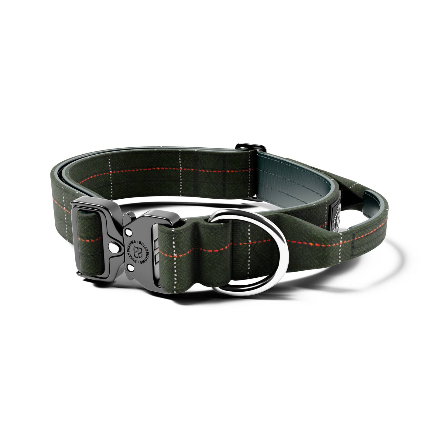 4cm Tweed Combat® Collar | With Handle & Rated Clip - Forest Green