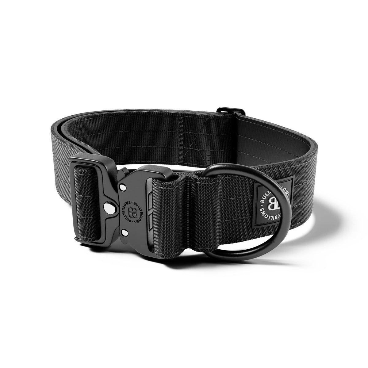5cm Lighter Combat® Collar | No Handle Secure Clip - Black X Black