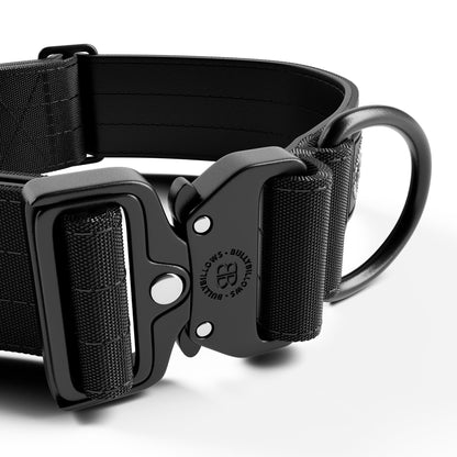 5cm Lighter Combat® Collar | No Handle Secure Clip - Black X Black