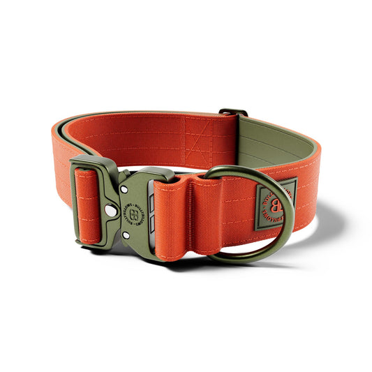 5cm Lighter Combat® Collar | No Handle Secure Clip - Burnt Orange X Khaki