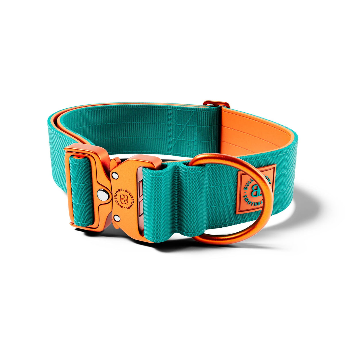5cm Lighter Combat® Collar | No Handle Secure Clip - Turquoise X Orange