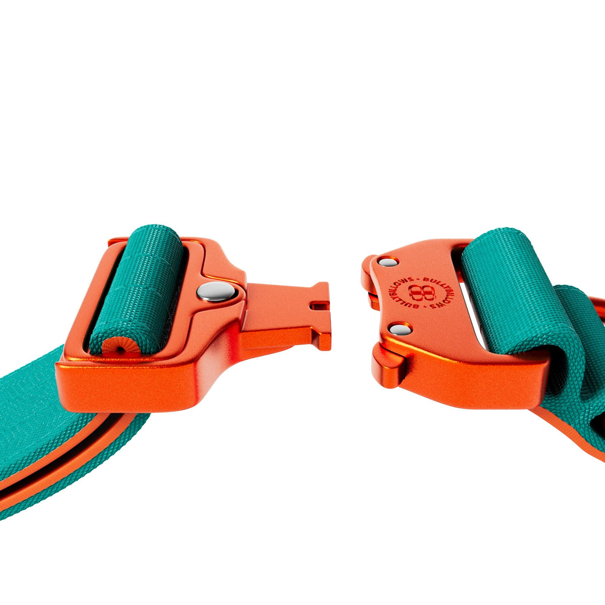 5cm Lighter Combat® Collar | No Handle Secure Clip - Turquoise X Orange