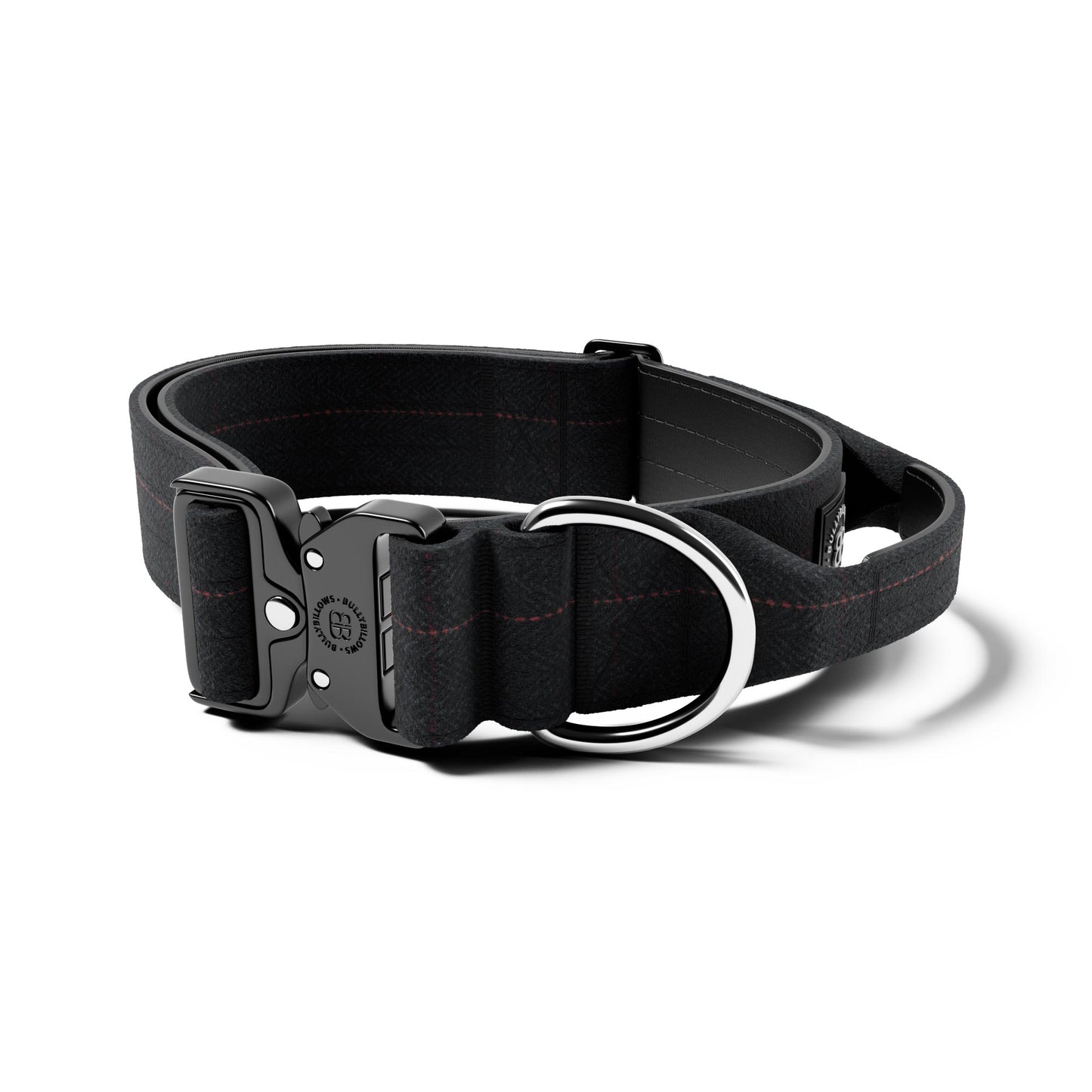 5cm Tweed Combat® Collar | With Handle & Rated Clip - Charcoal Black