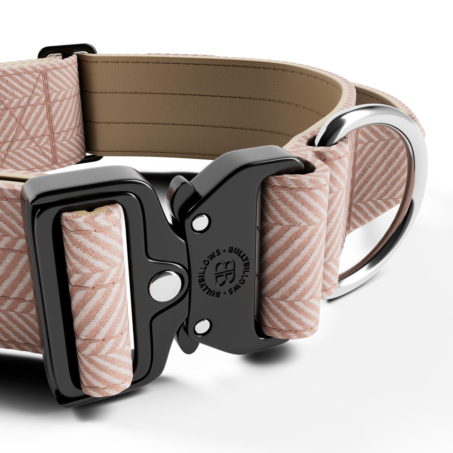 5cm Herringbone Combat® Collar | With Handle & Rated Clip - Elegant Cream