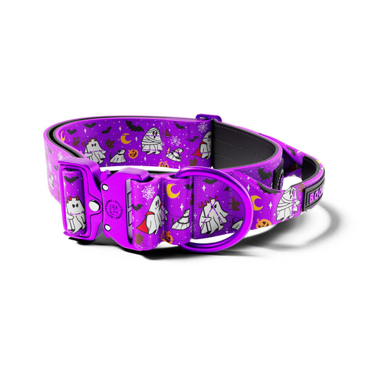 5cm Lighter Combat® Collar | With Handle & Secure Clip - Halloween BooBillows - Purple