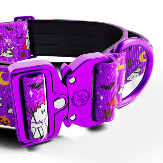 5cm Lighter Combat® Collar | With Handle & Secure Clip - Halloween BooBillows - Purple