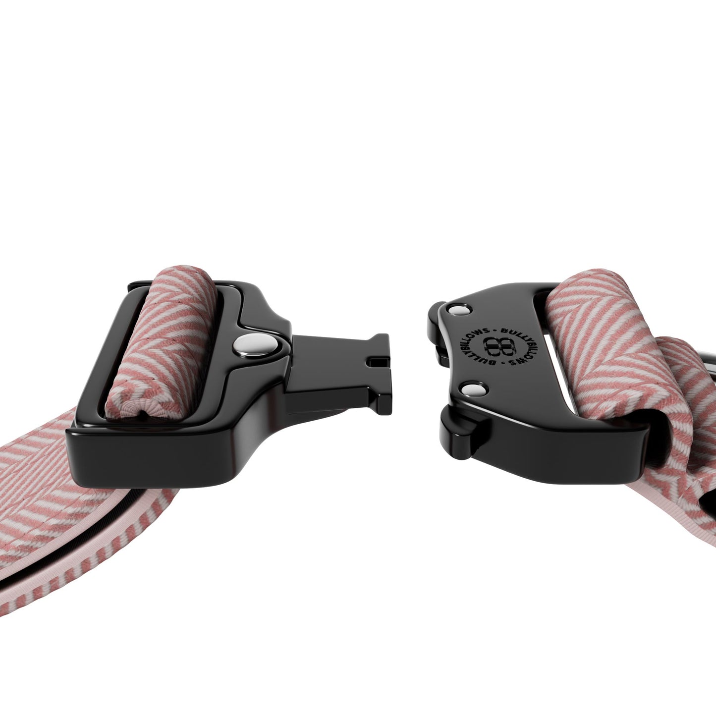 5cm Herringbone Combat® Collar | With Handle & Rated Clip - Soft Pink