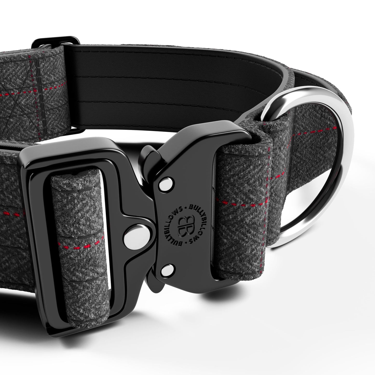 5cm Tweed Combat® Collar | With Handle & Rated Clip - Stone Grey