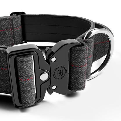5cm Tweed Combat® Collar | With Handle & Rated Clip - Stone Grey
