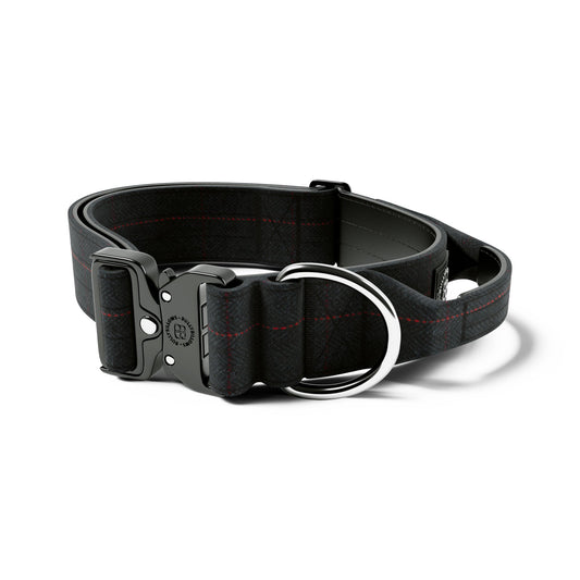 5cm Tweed Combat® Collar | With Handle & Rated Clip - Charcoal Black