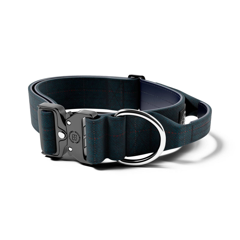 5cm Tweed Combat® Collar | With Handle & Rated Clip - Midnight Blue
