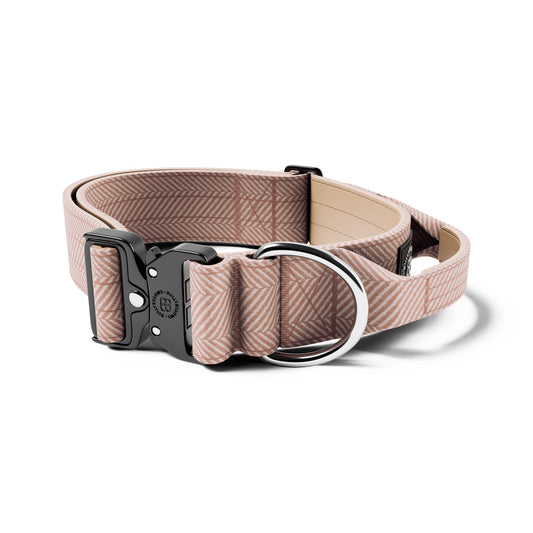 5cm Herringbone Combat® Collar | With Handle & Rated Clip - Elegant Cream