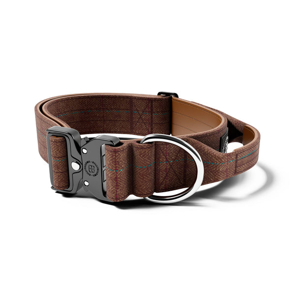 5cm Tweed Combat® Collar | With Handle & Rated Clip - Classic Tan