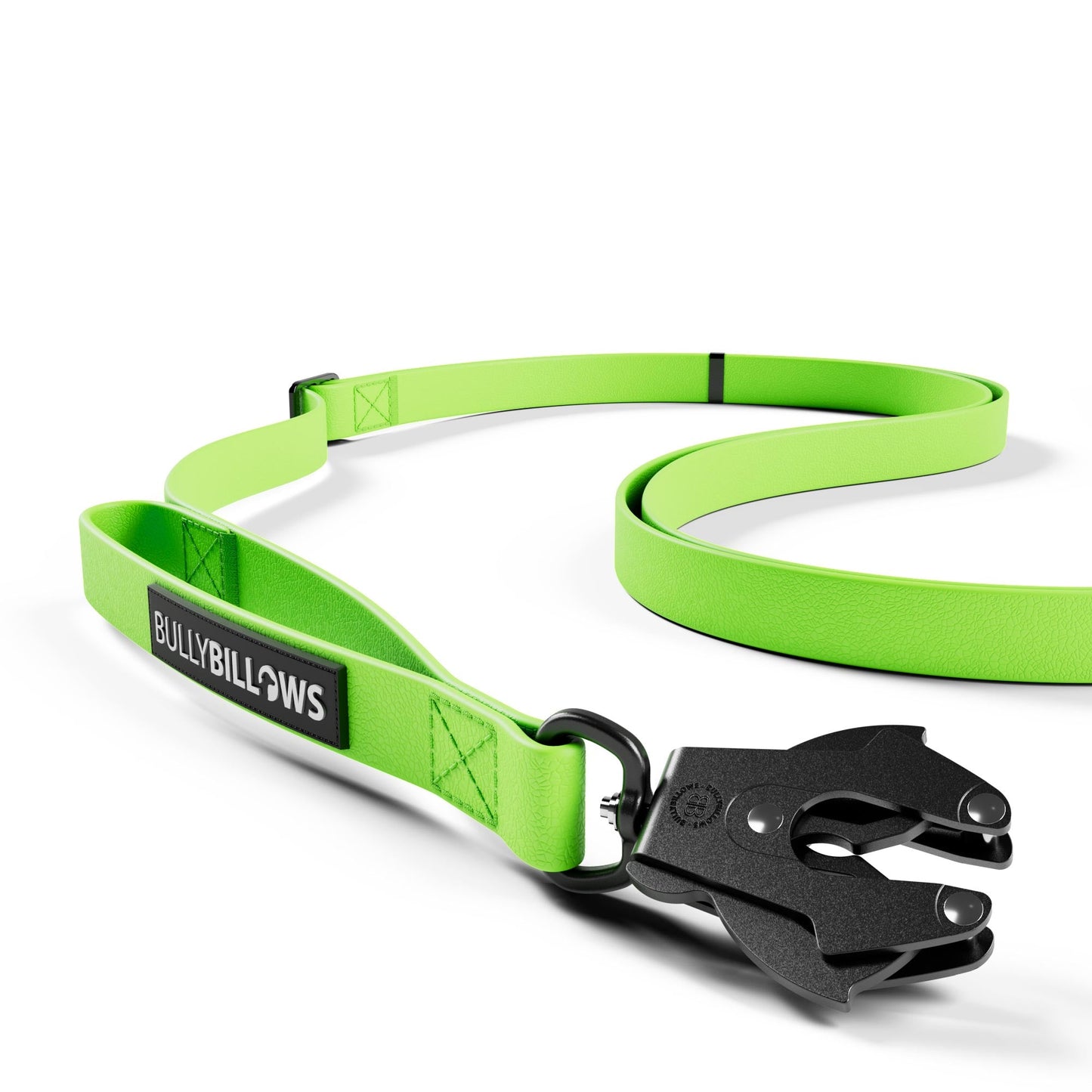 Adjustable Billowthane Lead | 2-3 metres - Neon Green