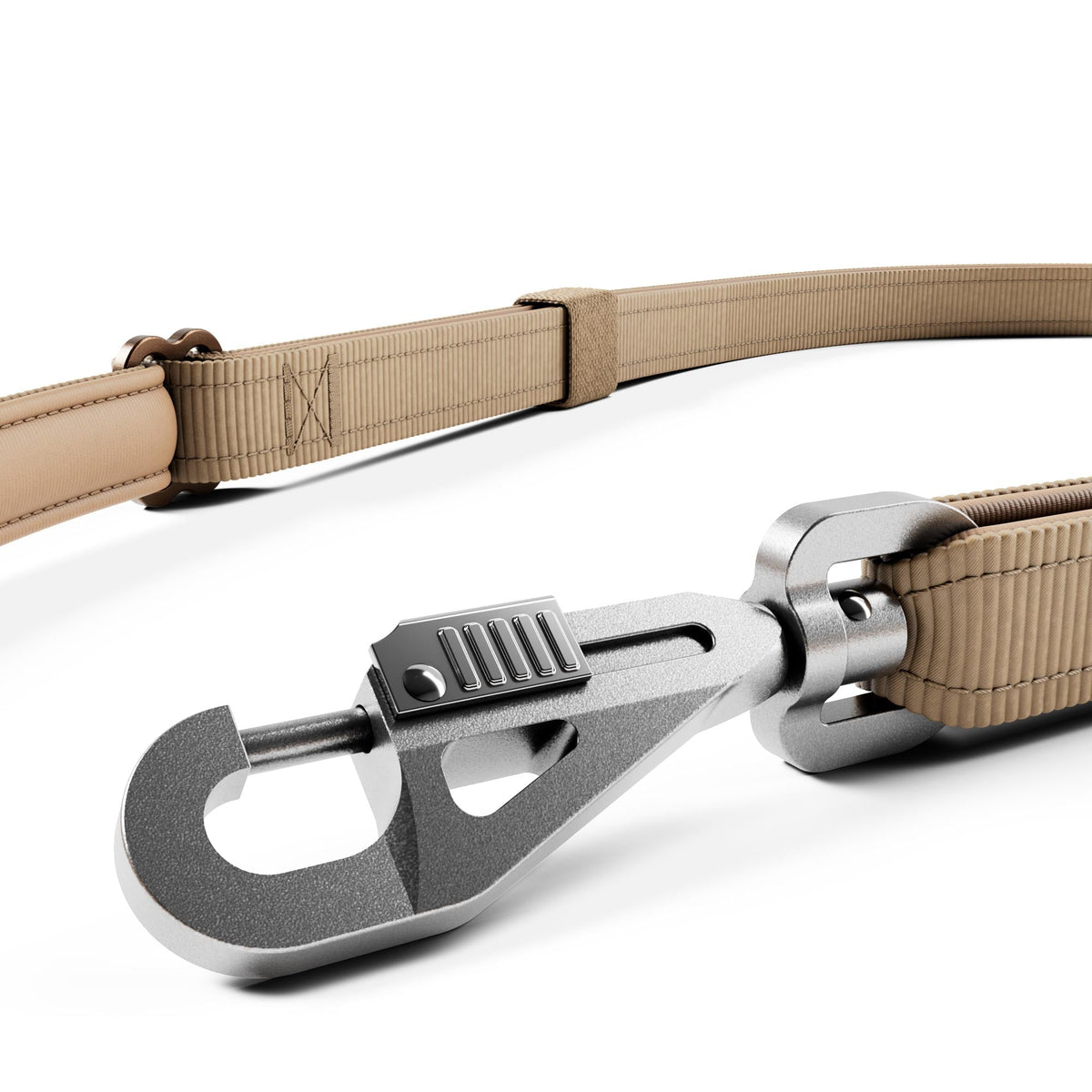 Adjustable Snap Hook Lead - Tan