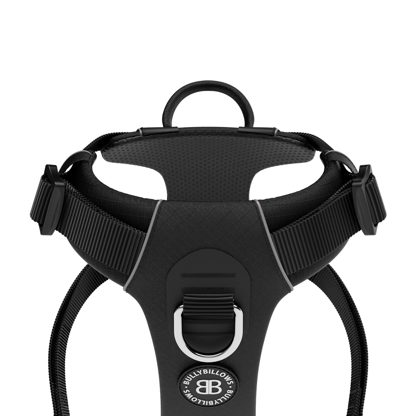 Air Mesh Harness - Anti-Pull, With Handle, Non Restrictive & Adjustable - Black